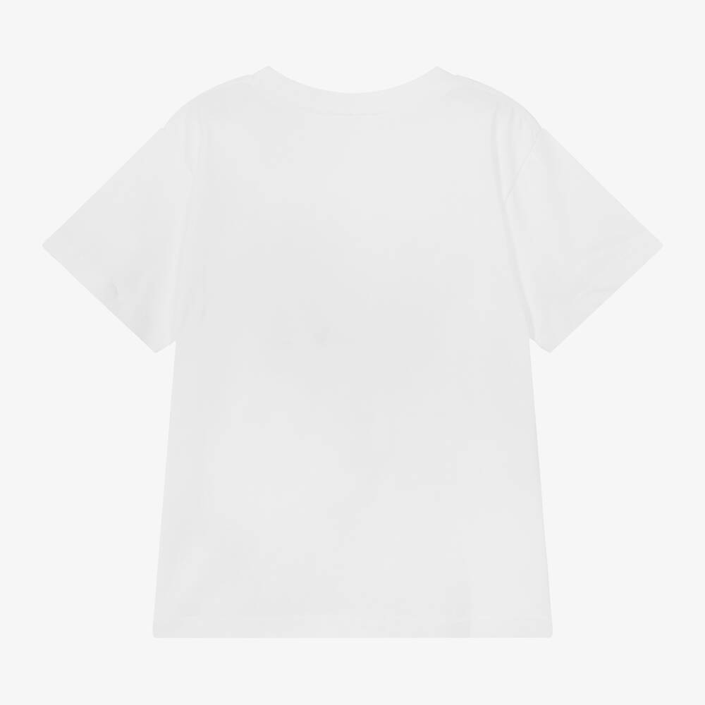 Molo-Boys White Cotton Yin Yang T-Shirt | Childrensalon Outlet