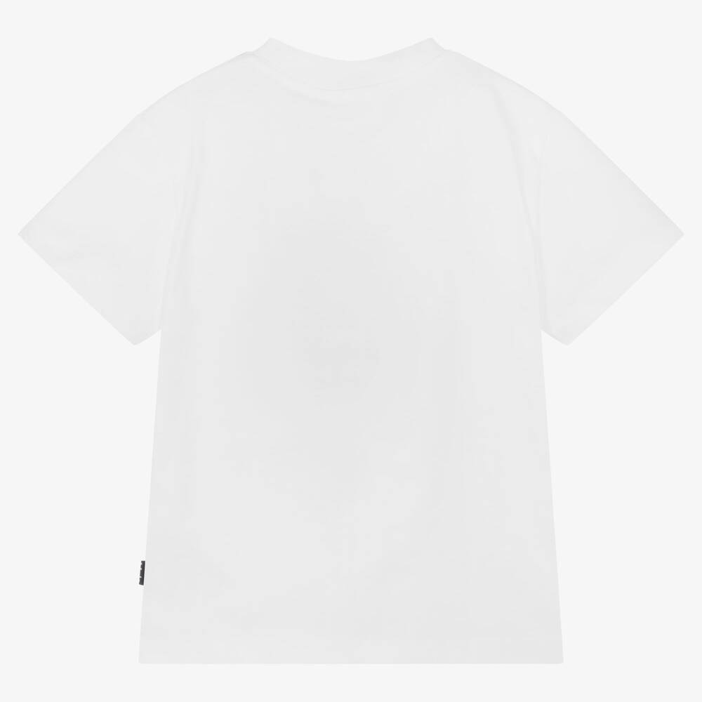 Molo-Белая футболка из органического хлопка с Землей | Childrensalon Outlet