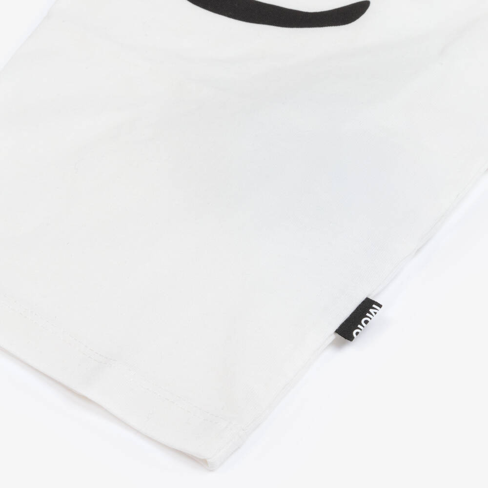 Molo-تي شيرت أبيض من القطن العضوي للأولاد | Childrensalon Outlet