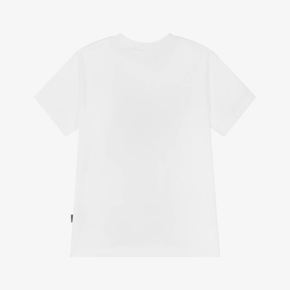 Molo-تي شيرت أبيض من القطن العضوي للأولاد | Childrensalon Outlet