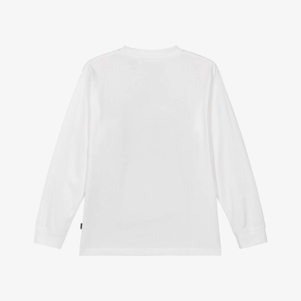 Molo-Белая футболка с длинными рукавами для мальчиков | Childrensalon Outlet