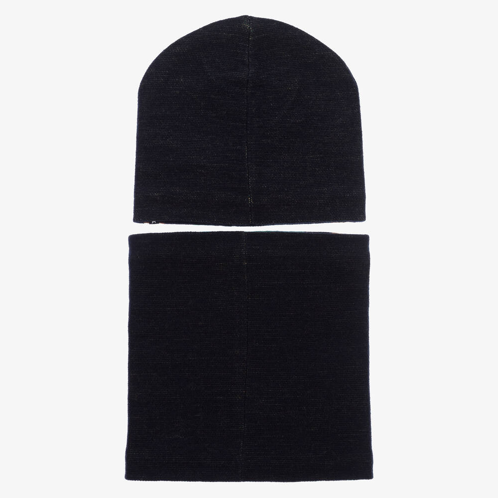 Molo-Boys Wool Alien Hat & Snood Set | Childrensalon Outlet