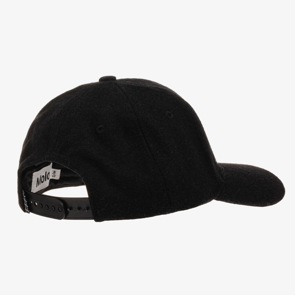 Molo-Boys Wool-Blend Black Cap | Childrensalon Outlet