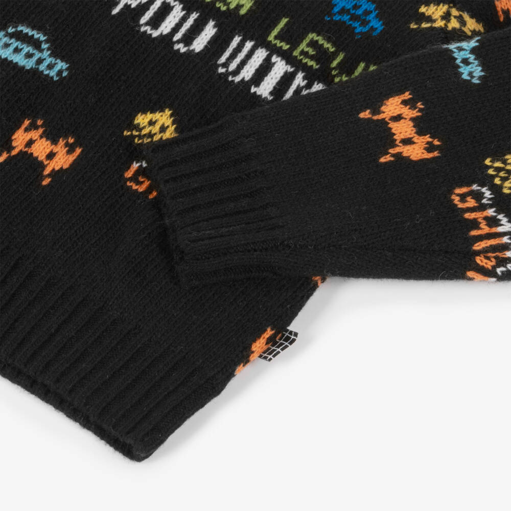 Molo-Boys Wool Blend Black Jumper | Childrensalon Outlet