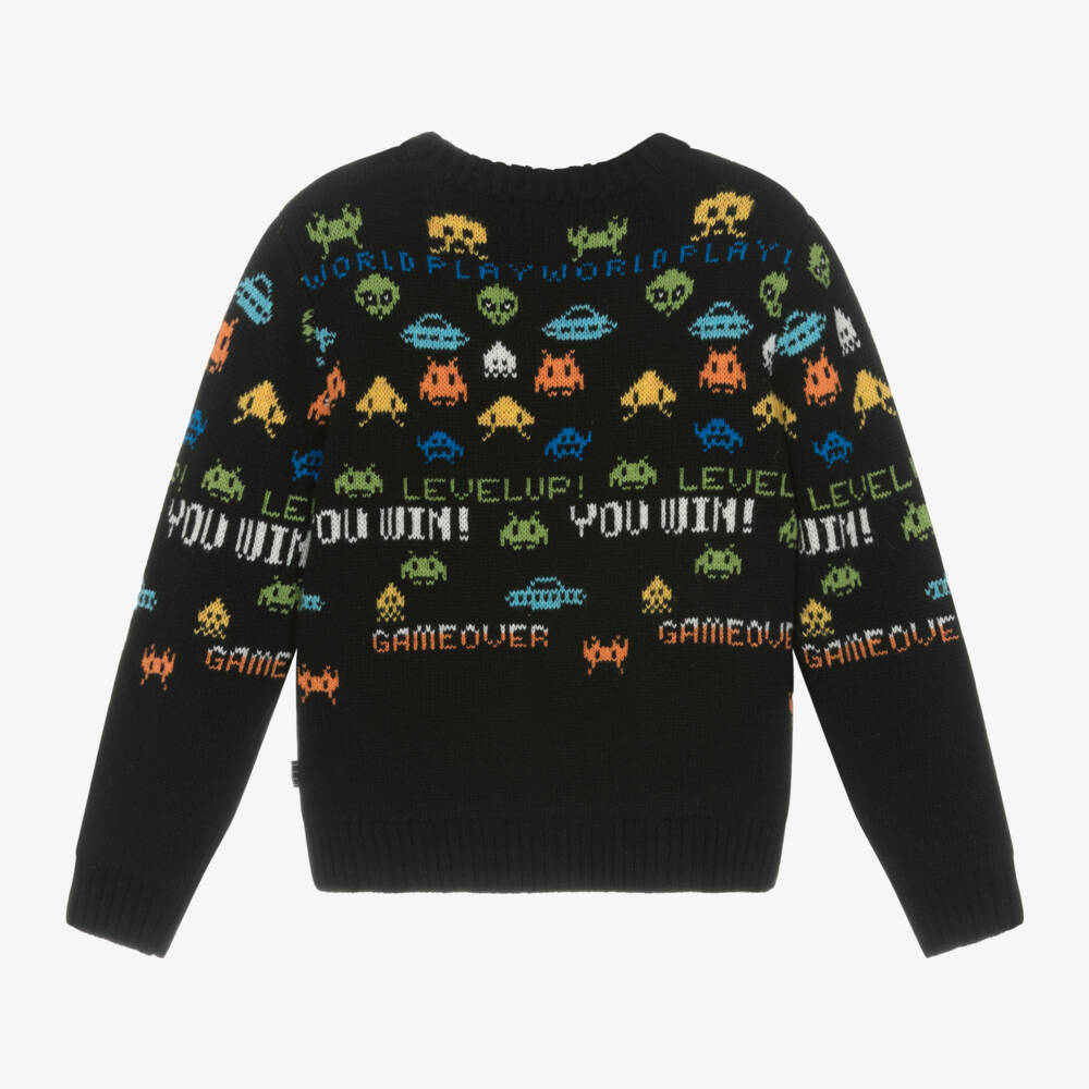 Molo-Boys Wool Blend Black Jumper | Childrensalon Outlet