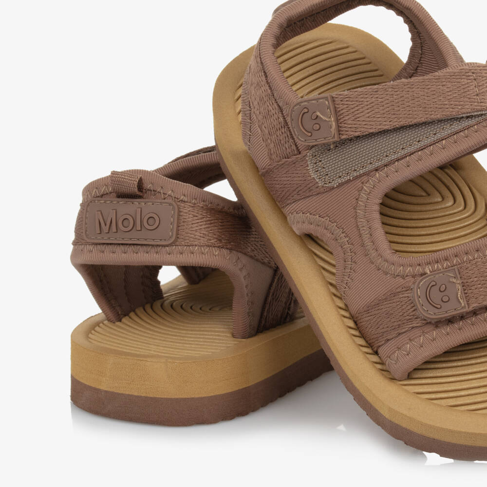 Molo-صنادل بنية من الفوم مع إغلاق فيلكرو | Childrensalon Outlet