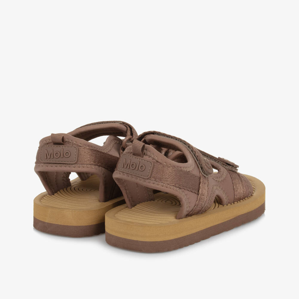 Molo-صنادل بنية من الفوم مع إغلاق فيلكرو | Childrensalon Outlet