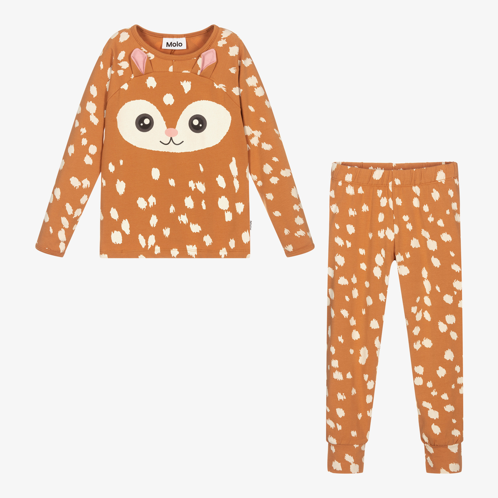 Molo-Коричневая пижама из органического хлопка | Childrensalon Outlet