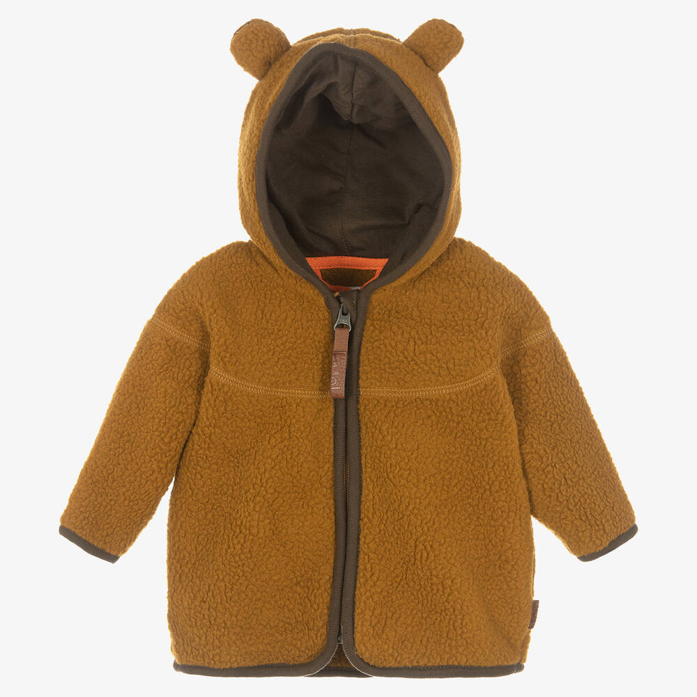 Molo - Brown Teddy Fleece Jacket | Childrensalon