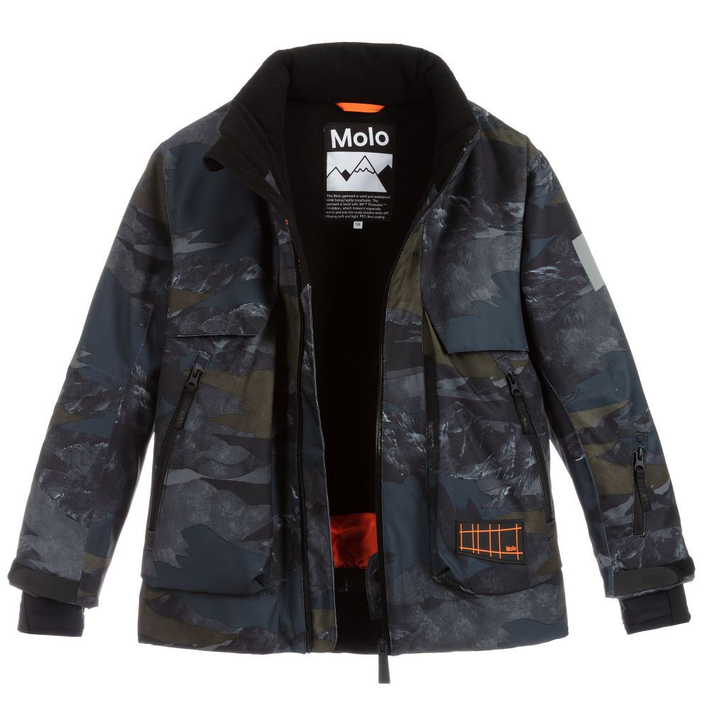 Molo-Camo Print Ski Jacket | Childrensalon Outlet