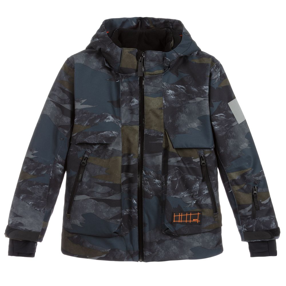 Molo - Camo Print Ski Jacket | Childrensalon