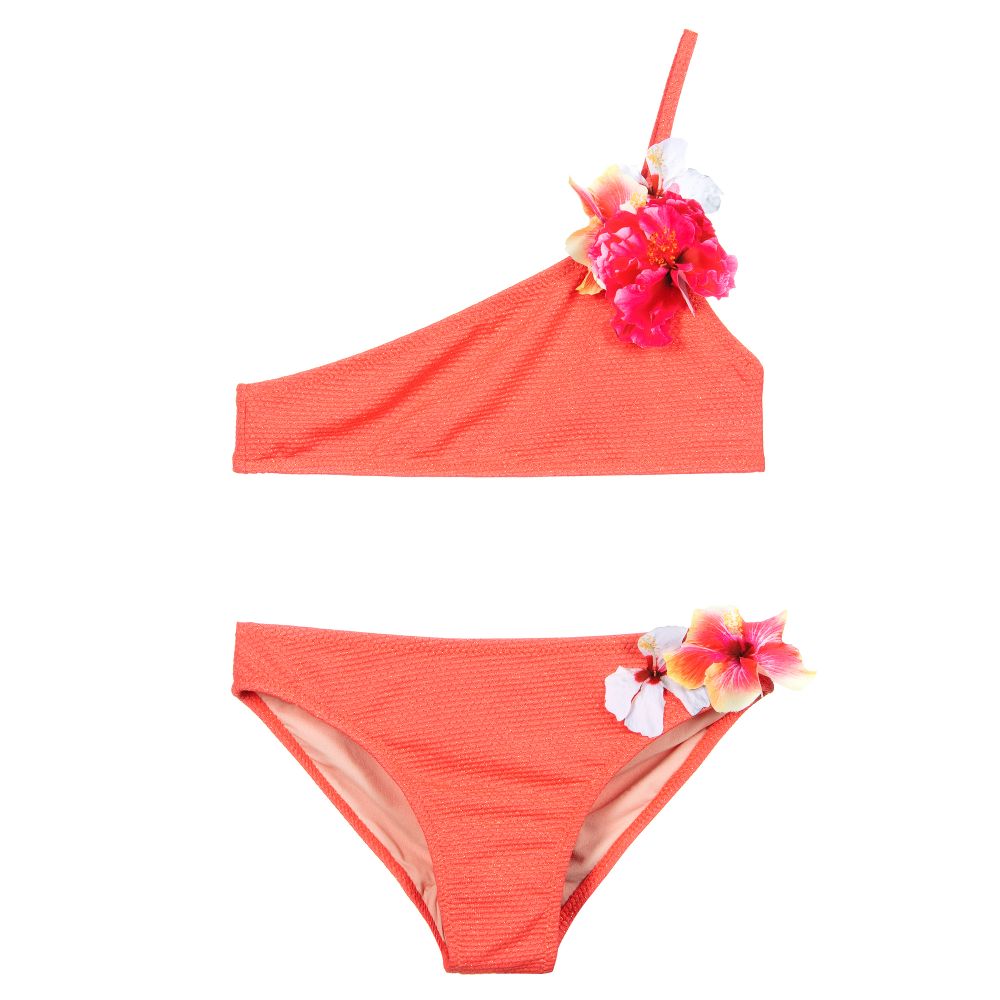 Molo - Coral Pink Bikini (UPF50+) | Childrensalon