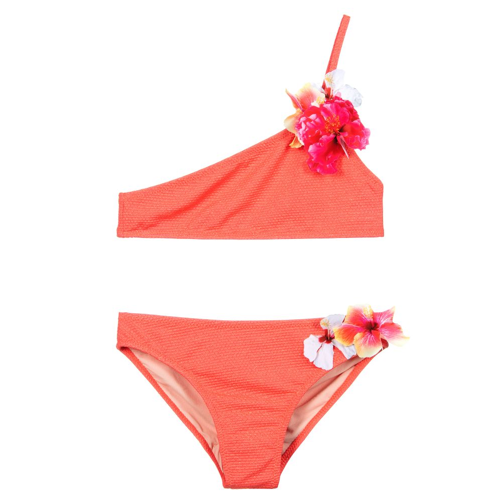 Molo - Maillot deux pièces rose corail (UPF 50+) | Childrensalon