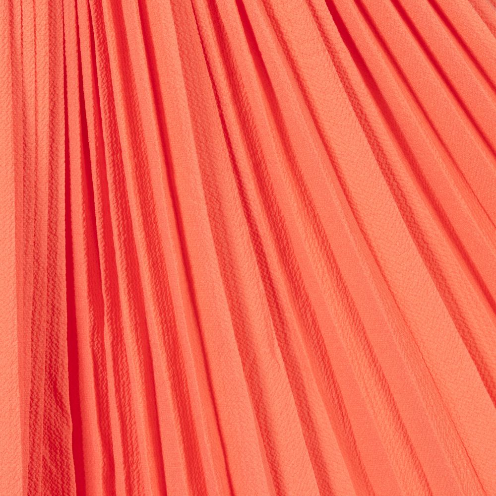 Jupe longue best sale plissée corail