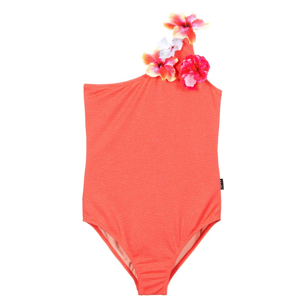 Molo - Coral Pink Swimsuit (UPF50+) | Childrensalon