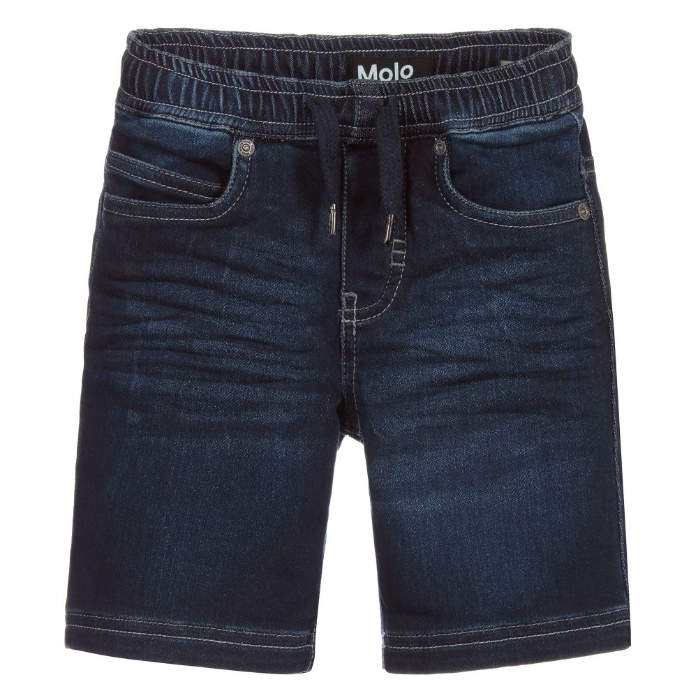 Molo - Dark Blue Denim Shorts | Childrensalon