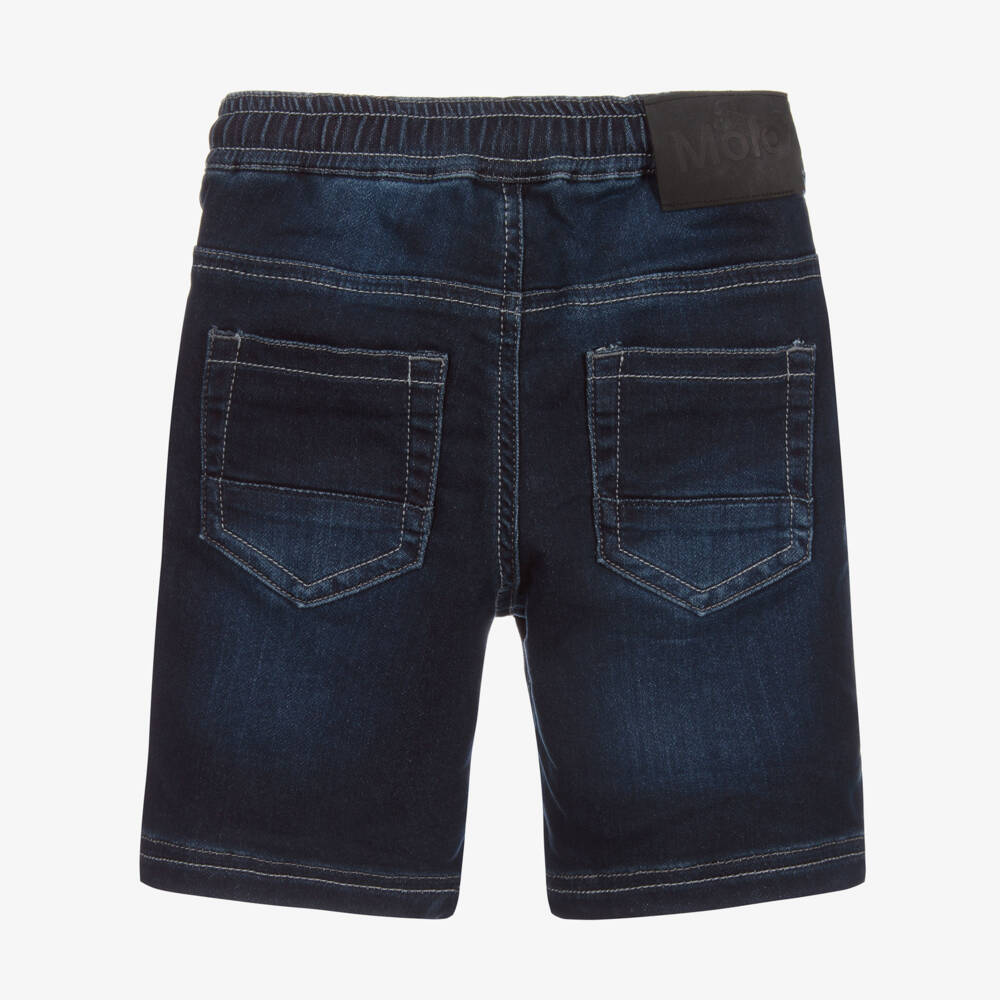 Molo-Dark Blue Denim Shorts | Childrensalon Outlet