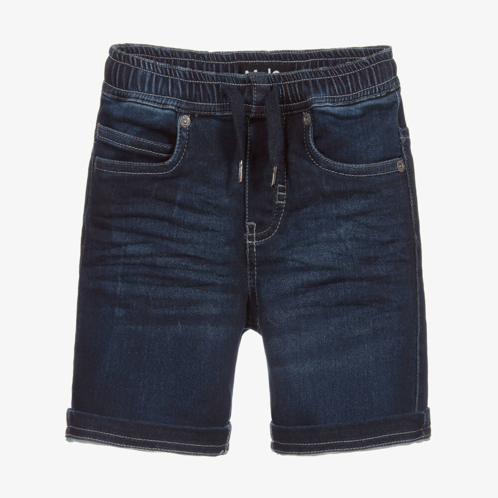 Molo-Dark Blue Denim Shorts | Childrensalon Outlet