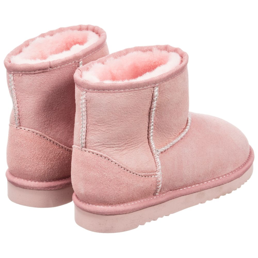 pink sheepskin boots