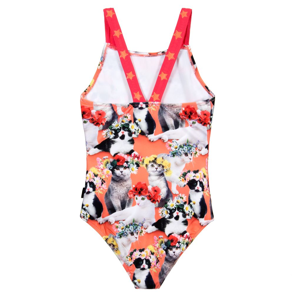 Molo-Flower Cat Swimsuit (UPF50+) | Childrensalon Outlet