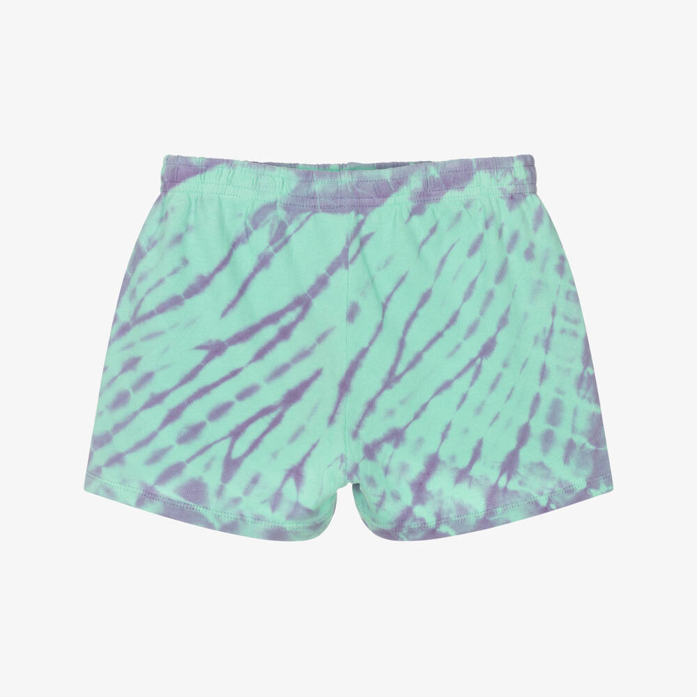 Molo-شورت قطني للبنات بلون أزرق فاتح وأرجواني | Childrensalon Outlet