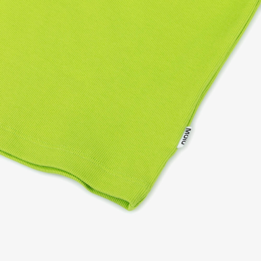 Molo-Асимметричный топ с оборками зеленый для девочек | Childrensalon Outlet