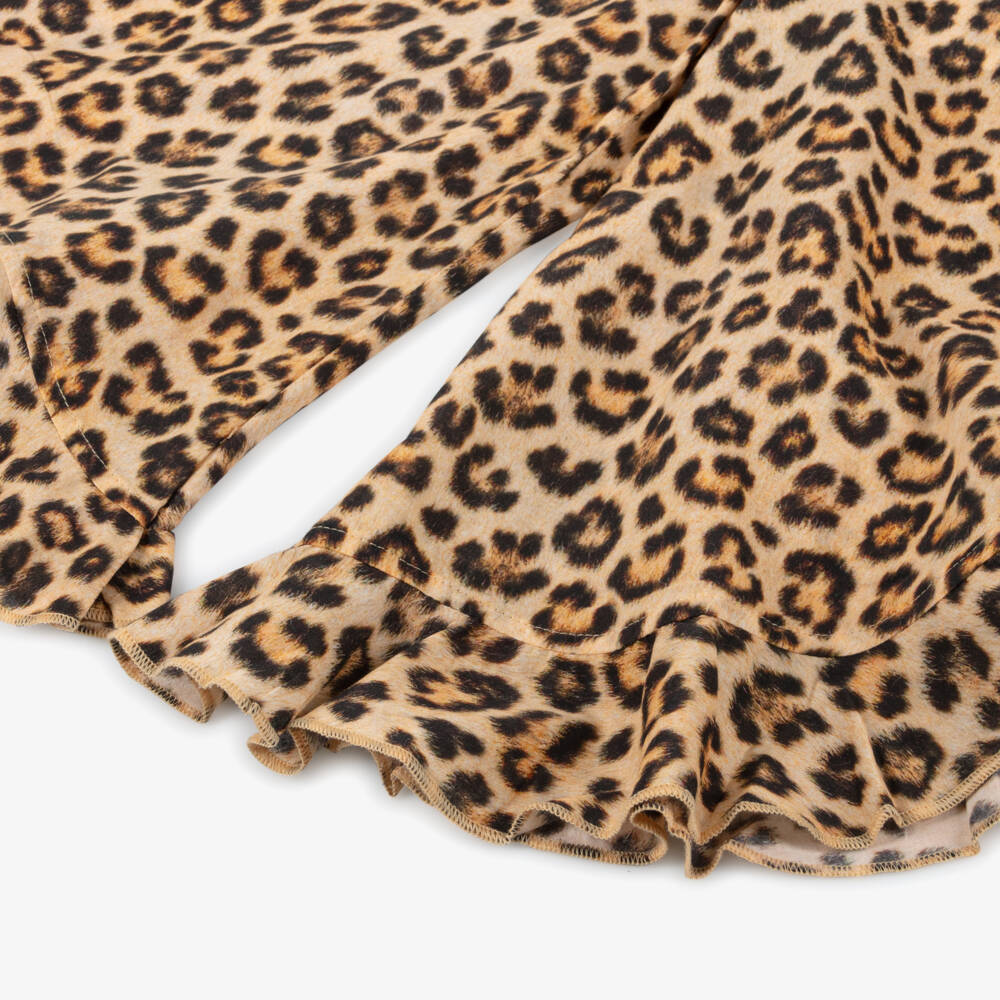 Molo-Бежевые брюки с леопардовым принтом для девочек | Childrensalon Outlet