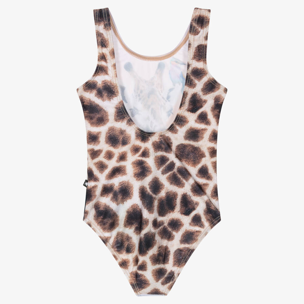 Molo-Бежевый купальник с жирафом (UPF50+) | Childrensalon Outlet