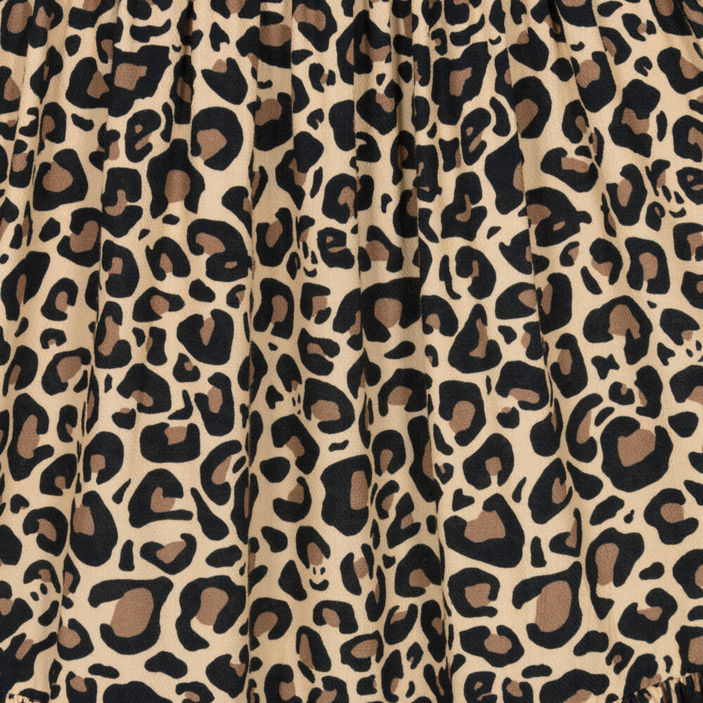 Molo-Платье с леопардовым узором бежевое для девочек | Childrensalon Outlet