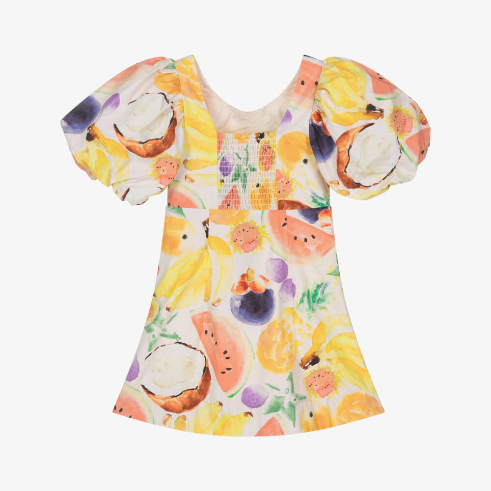 Molo-Платье кремовое органическое "Cissy" для девочек | Childrensalon Outlet