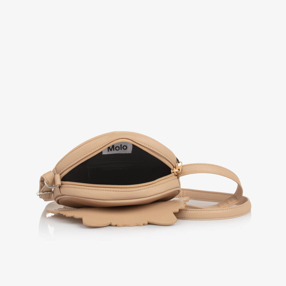 Molo-Girls Beige Pomeranian Dog Shoulder Bag (22cm) | Childrensalon Outlet