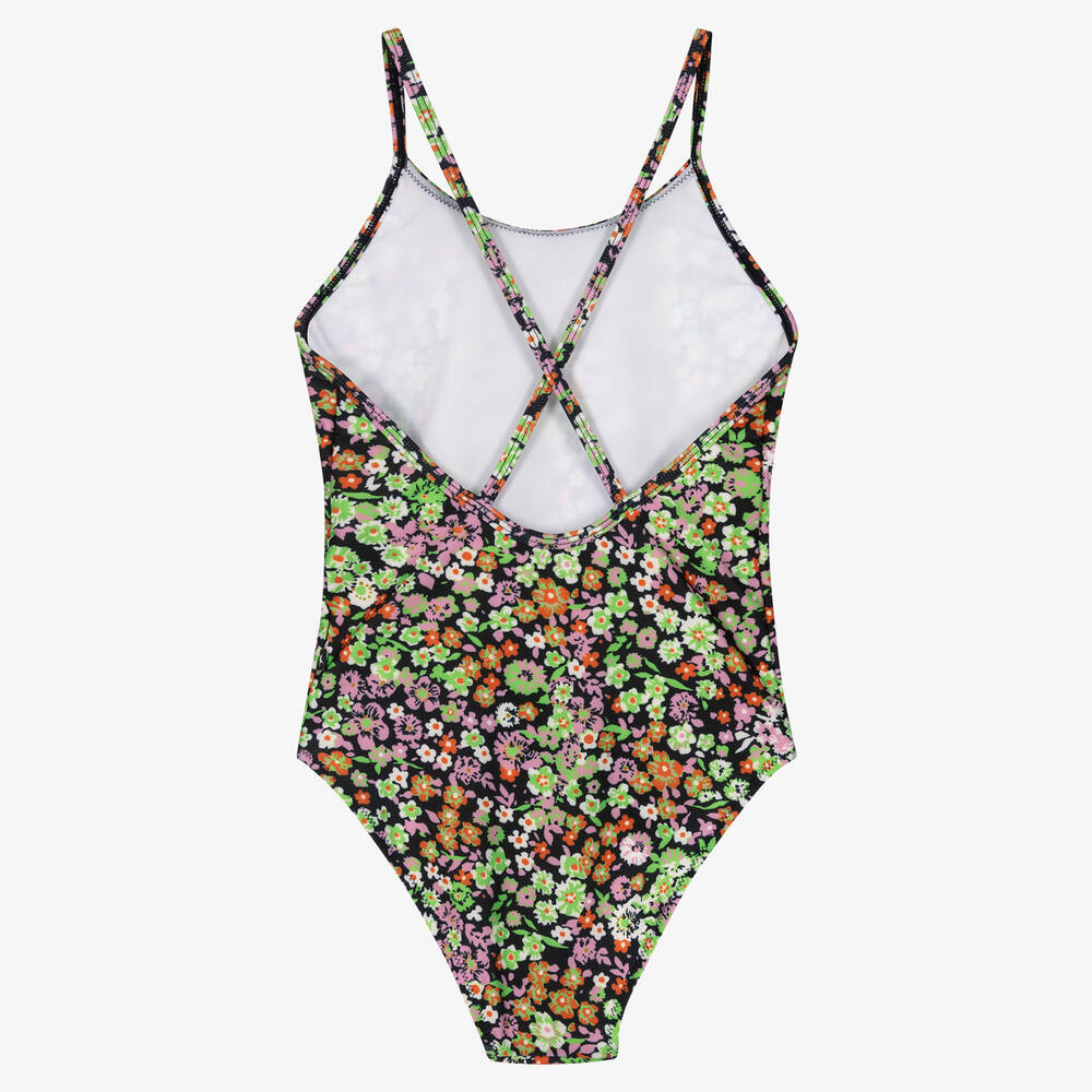 Molo-Черный купальник в цветочек (UPF50+) | Childrensalon Outlet