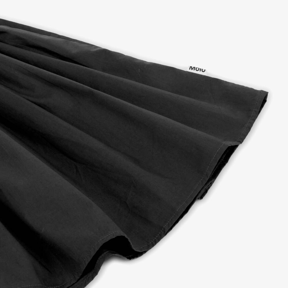 Molo-Girls Black Organic Cotton Dress | Childrensalon Outlet