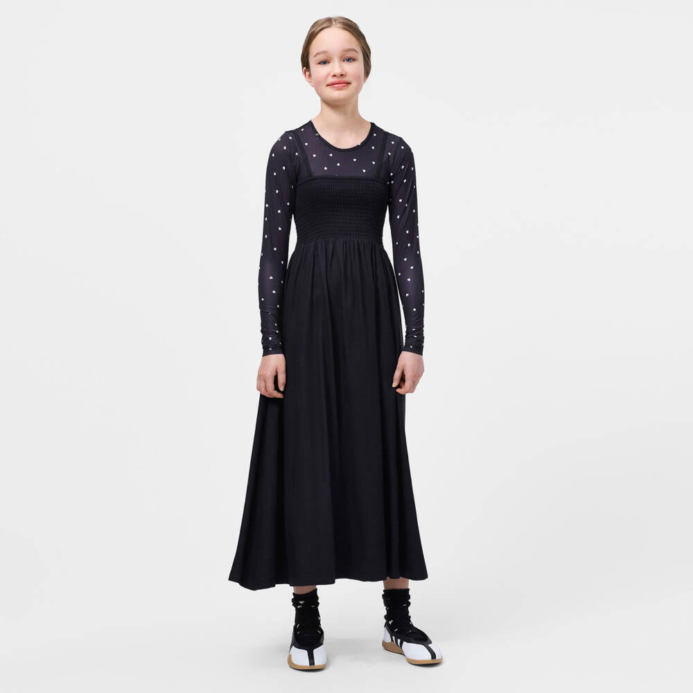 Molo-Girls Black Stretchy Bodice Dress | Childrensalon Outlet