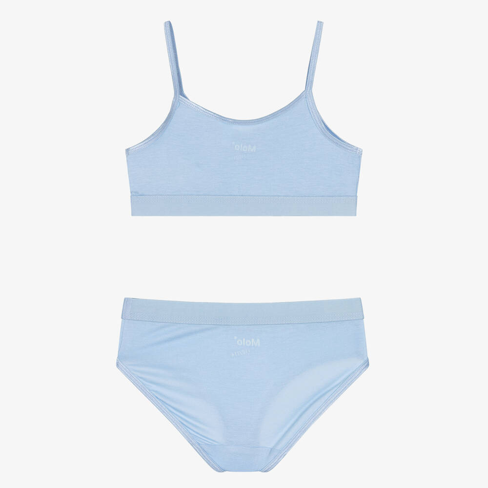 Molo Girls Blue Bra Knickers Set