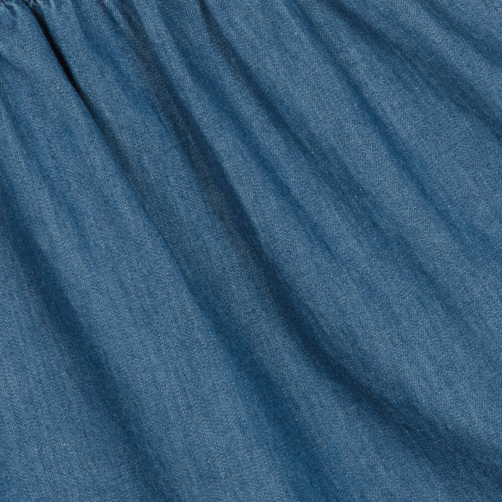 Molo-Girls Blue Chambray Dress | Childrensalon Outlet