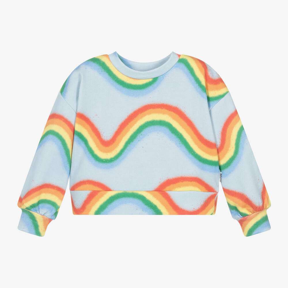 Rainbow sweatshirt girls clearance