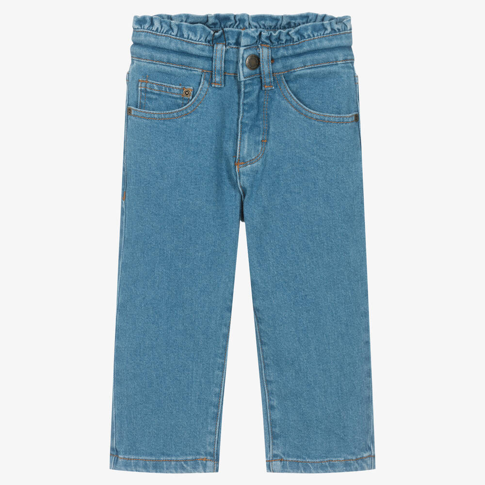 Molo - Girls Blue Denim Jeans | Childrensalon