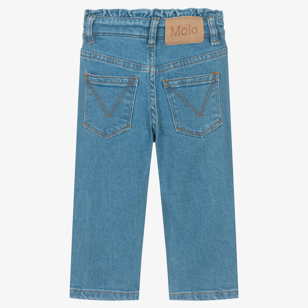 Molo-Girls Blue Denim Jeans | Childrensalon Outlet