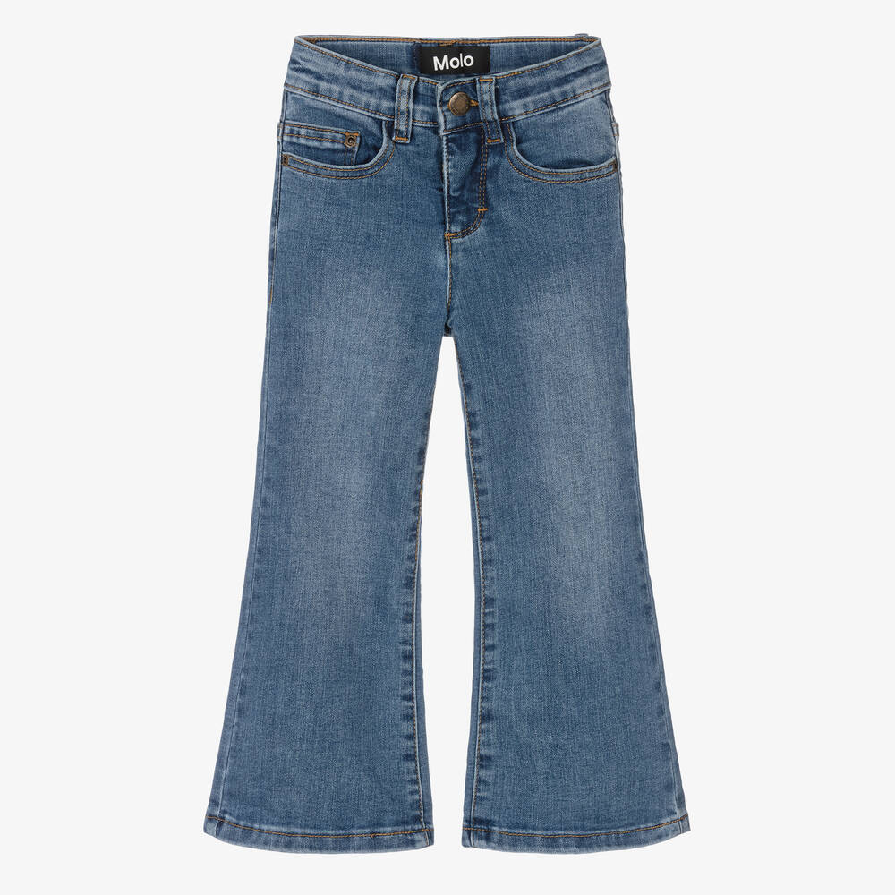 Molo - Синие джинсы-клеш для девочек | Childrensalon