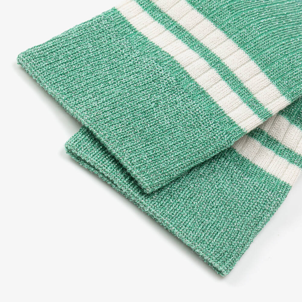 Molo-Girls Blue & Green Cotton Ankle Socks (2 Pack) | Childrensalon Outlet