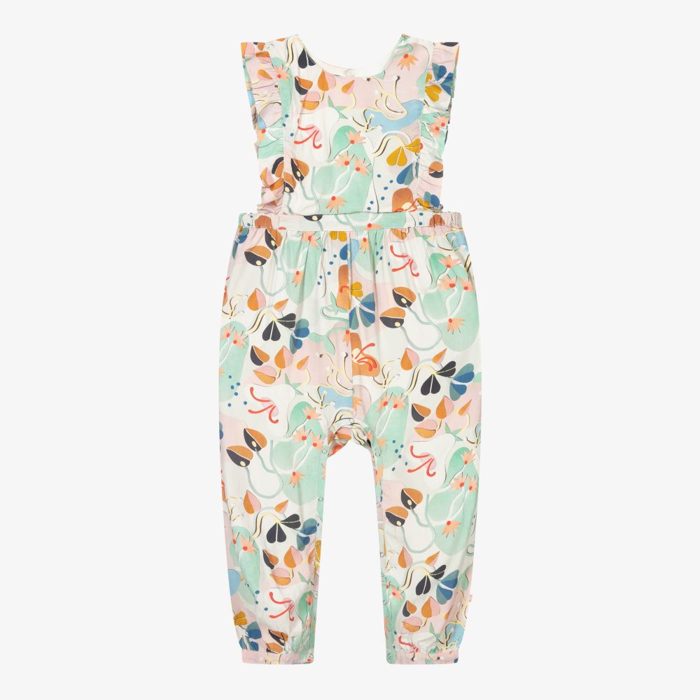 Molo-Girls Blue & Green Jumpsuit | Childrensalon Outlet