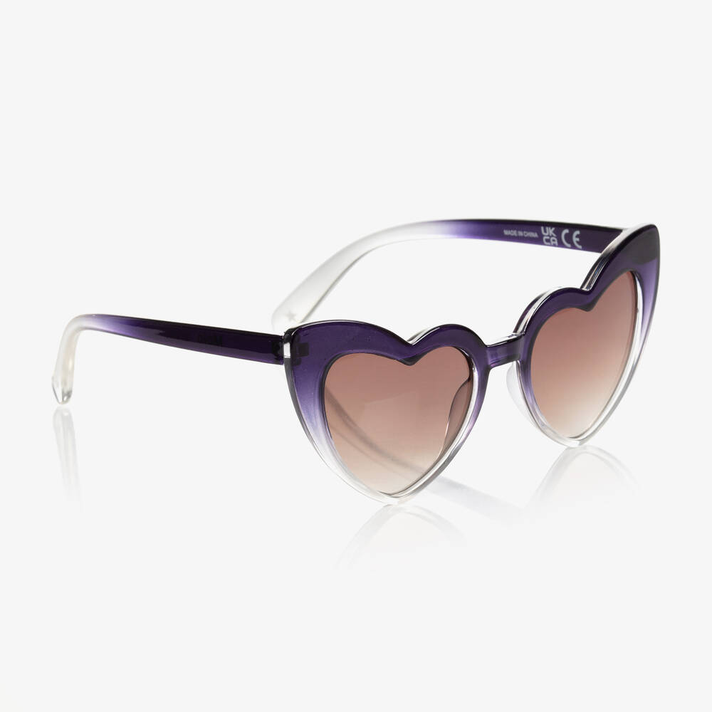 Molo Girls Blue Heart Sunglasses (UVA/UVB) Childrensalon Outlet