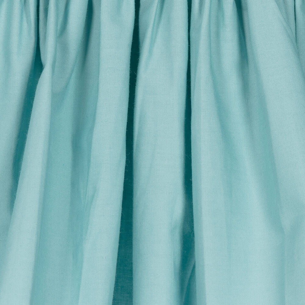 Molo-Girls Blue Organic Cotton Dress | Childrensalon Outlet