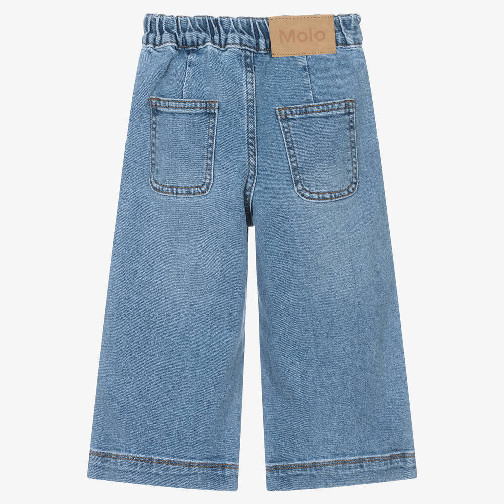 Molo-Широкие голубые джинсы из органического хлопка | Childrensalon Outlet