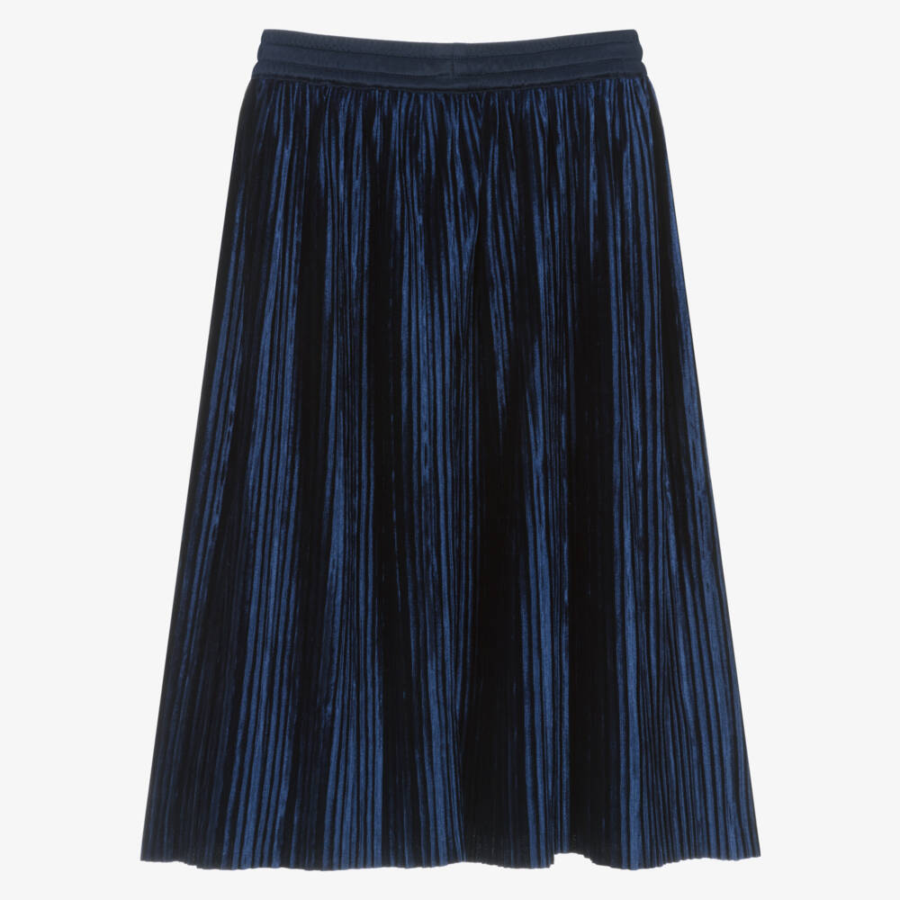 Molo-Юбка из велюра галактического синего цвета для девочек | Childrensalon Outlet