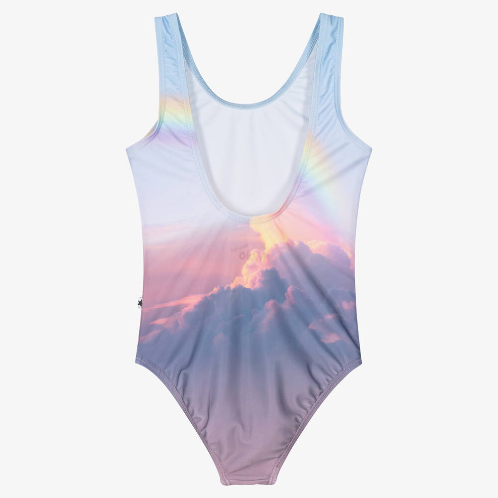 Molo-Голубой купальник с радугой (UPF50+) | Childrensalon Outlet