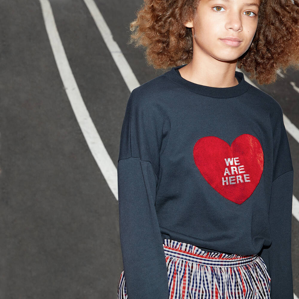 Molo-Girls Blue & Red Check Skirt | Childrensalon Outlet