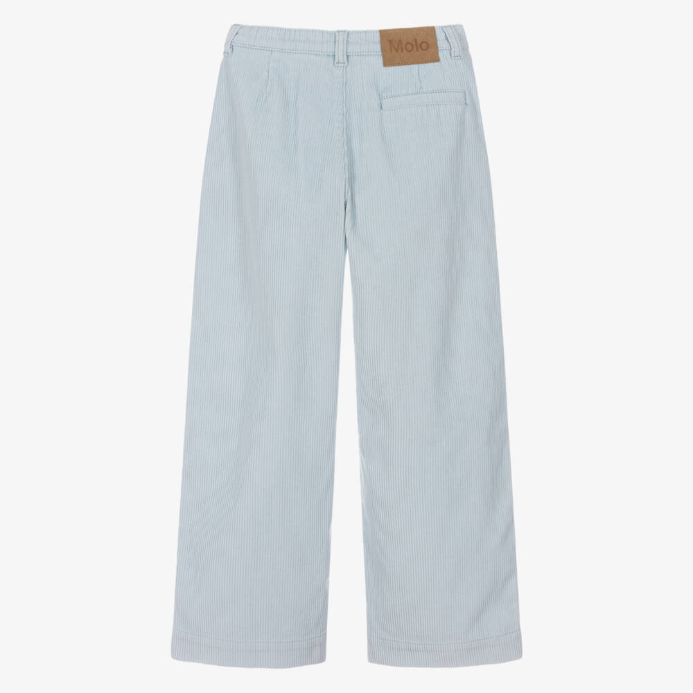 Molo-Мягкие голубые вельветовые брюки для девочек | Childrensalon Outlet