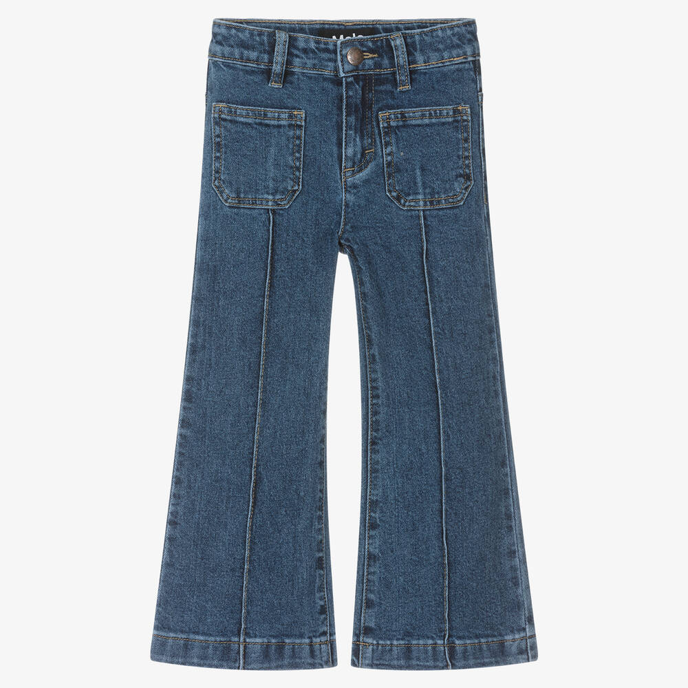 Molo - Blaue lässige Jeans mit weitem Bein | Childrensalon